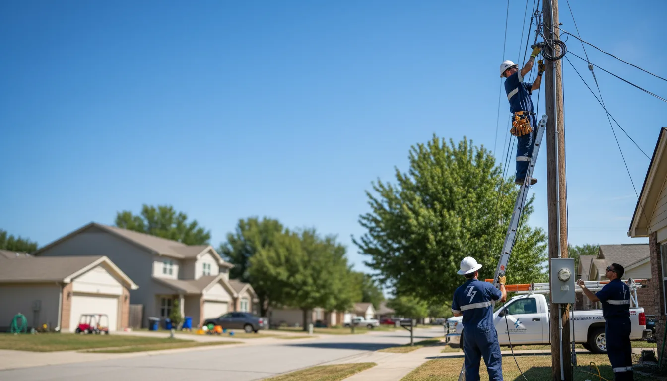 Residential electrician providing installation services in Mount Carroll, IL